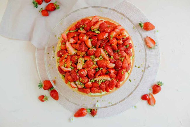 Einfaches Rezept für Erdbeerkuchen